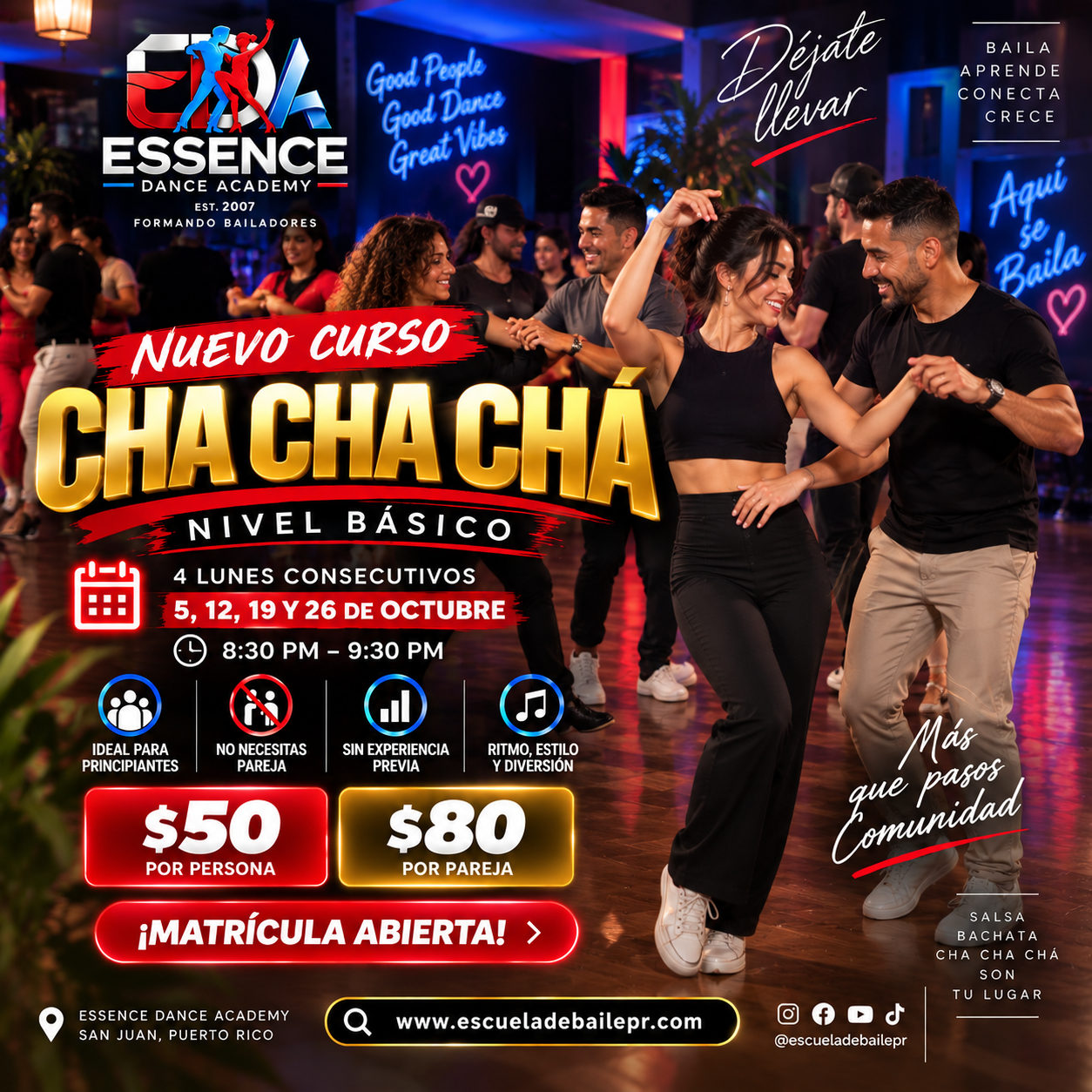 Cha Cha Chá – Nivel Básico | Octubre 2026