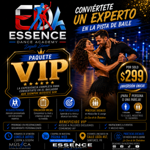 Paquete VIP Essence – 10 Clases Privadas de Baile